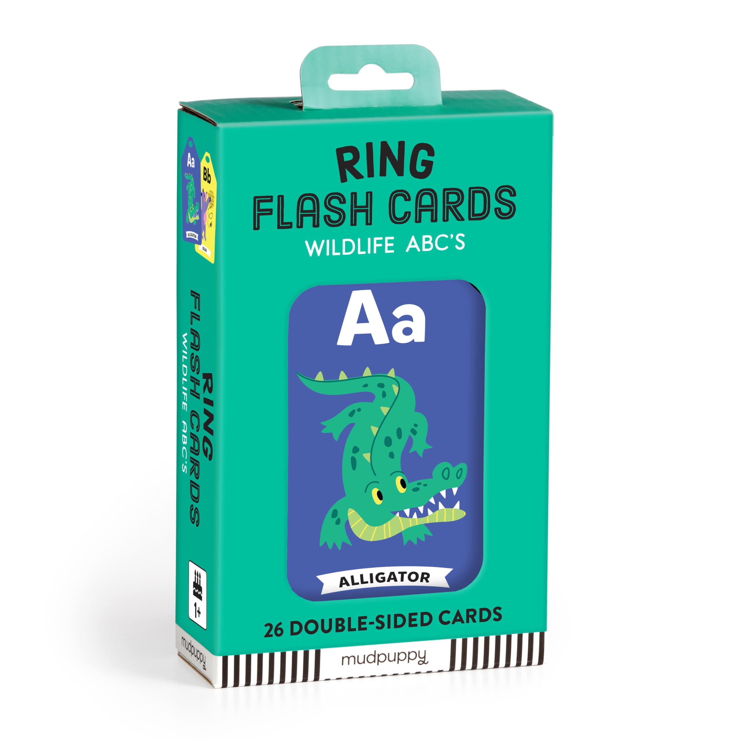 Amazon.com: Mudpuppy Wildlife ABCs Ring Flash Cards for Kids - 26